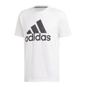 NWT ADIDAS MEN'S BADGE OF HONOR WHITE BLACK LOGO‎ T SHIRT